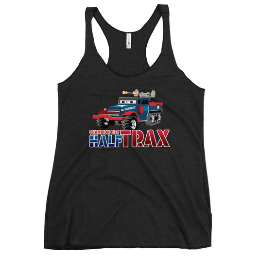 Performance | Thin Racerback Tank Top | Half Trax Baseball | Mascot Logo