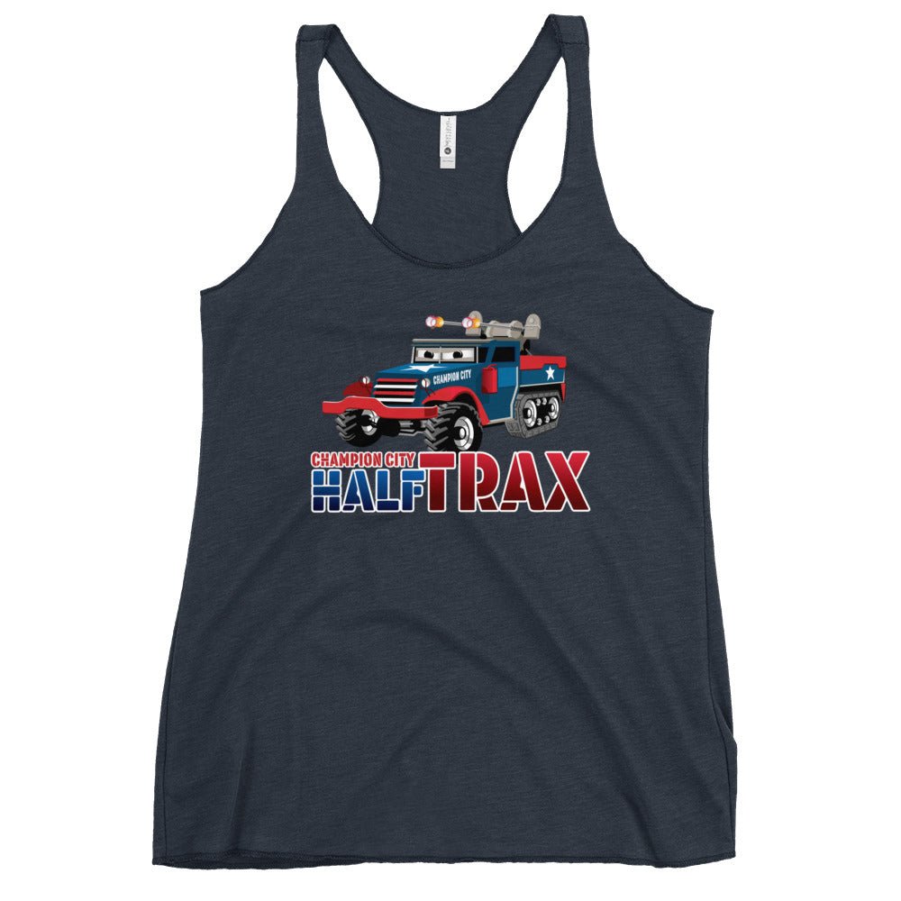 Performance | Thin Racerback Tank Top | Half Trax Baseball | Mascot Logo