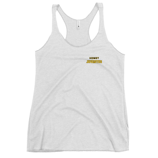 Performance | Thin Racerback Tank Top | Hemet Juventus | Modern Script Logo