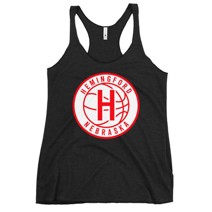 Performance | Thin Racerback Tank Top | Hemingford Bobcats | Alt Badge Logo