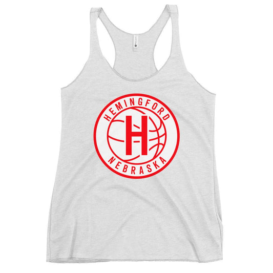 Performance | Thin Racerback Tank Top | Hemingford Bobcats | Alt Badge Logo