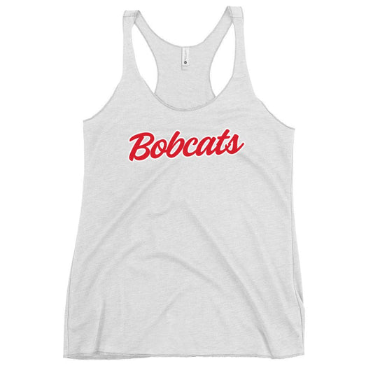 Performance | Thin Racerback Tank Top | Hemingford Bobcats | Script Logo