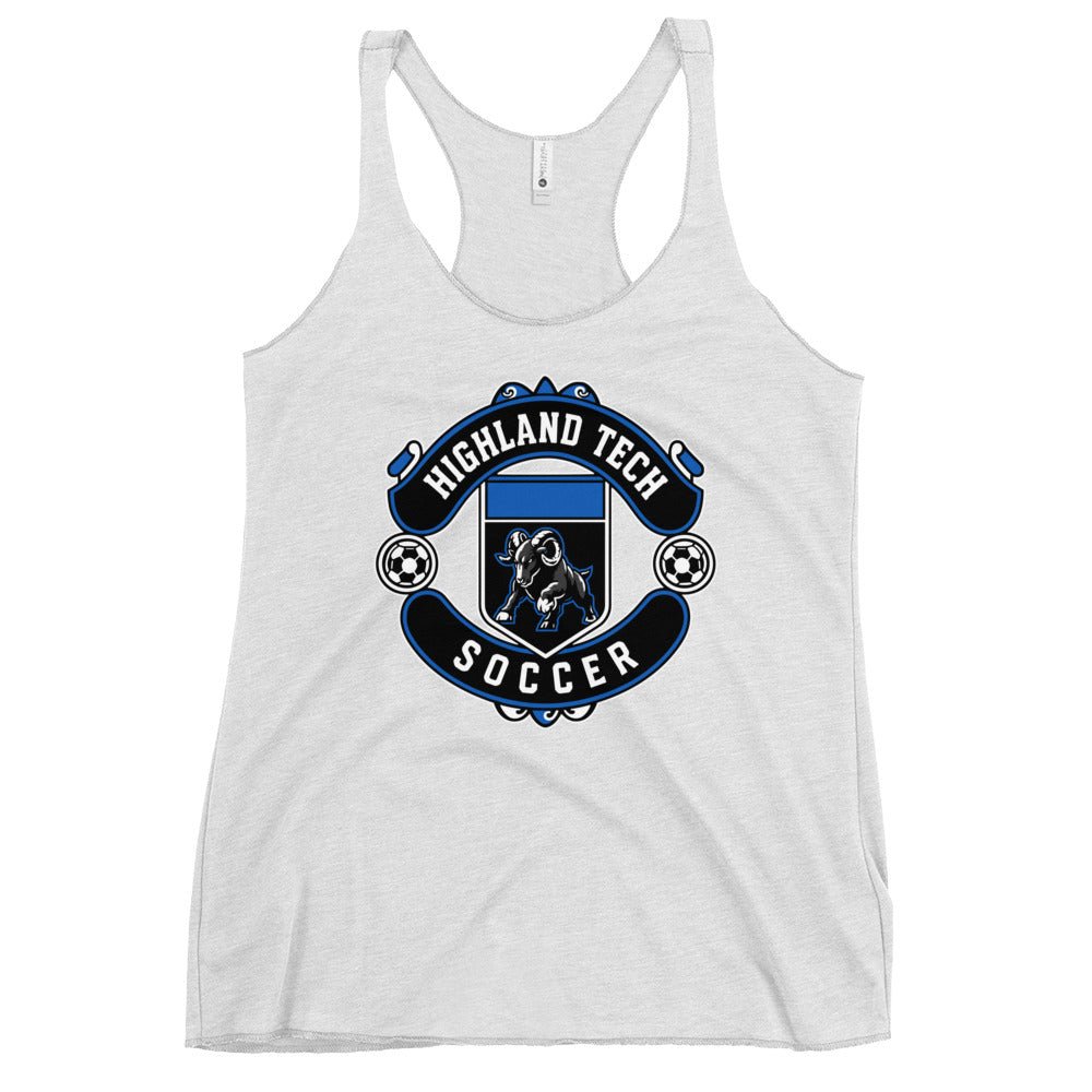 Performance | Thin Racerback Tank Top | Highland Soccer | Emblem Logo