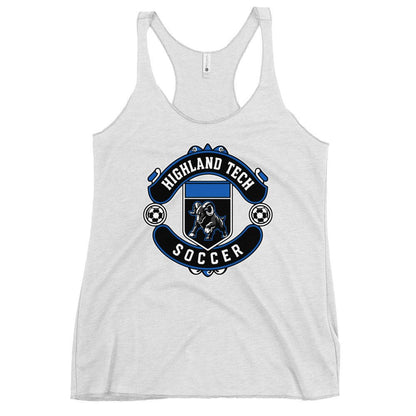 Performance | Thin Racerback Tank Top | Highland Soccer | Emblem Logo