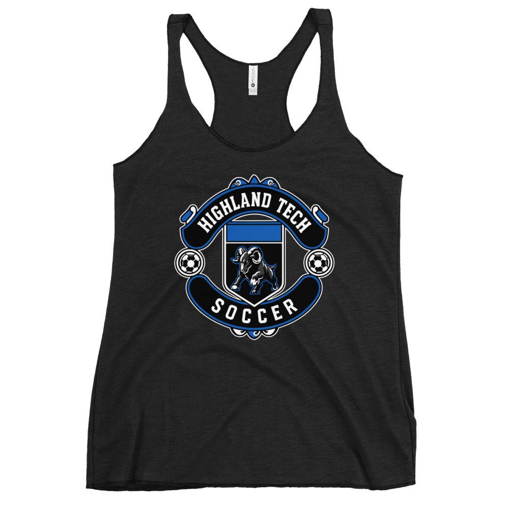 Performance | Thin Racerback Tank Top | Highland Soccer | Emblem Logo