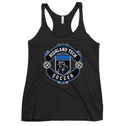 Performance | Thin Racerback Tank Top | Highland Soccer | Emblem Logo