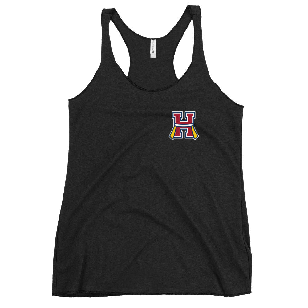 Performance | Thin Racerback Tank Top | Hornell Flag Football | H Flags Logo