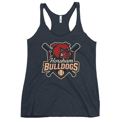 Performance | Thin Racerback Tank Top | Horsham Travel Baseball | Bulldogs Logo