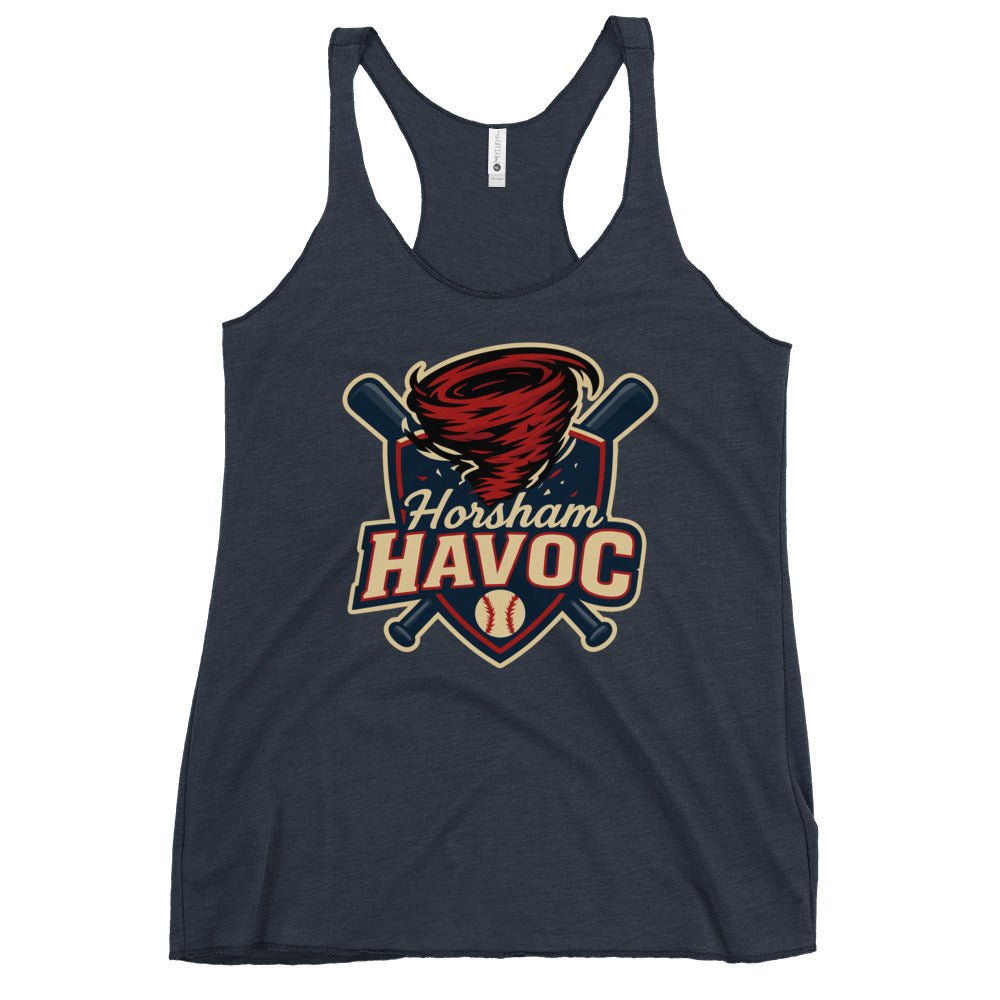 Performance | Thin Racerback Tank Top | Horsham Travel Baseball | Havoc Logo