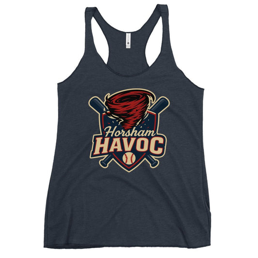 Performance | Thin Racerback Tank Top | Horsham Travel Baseball | Havoc Logo