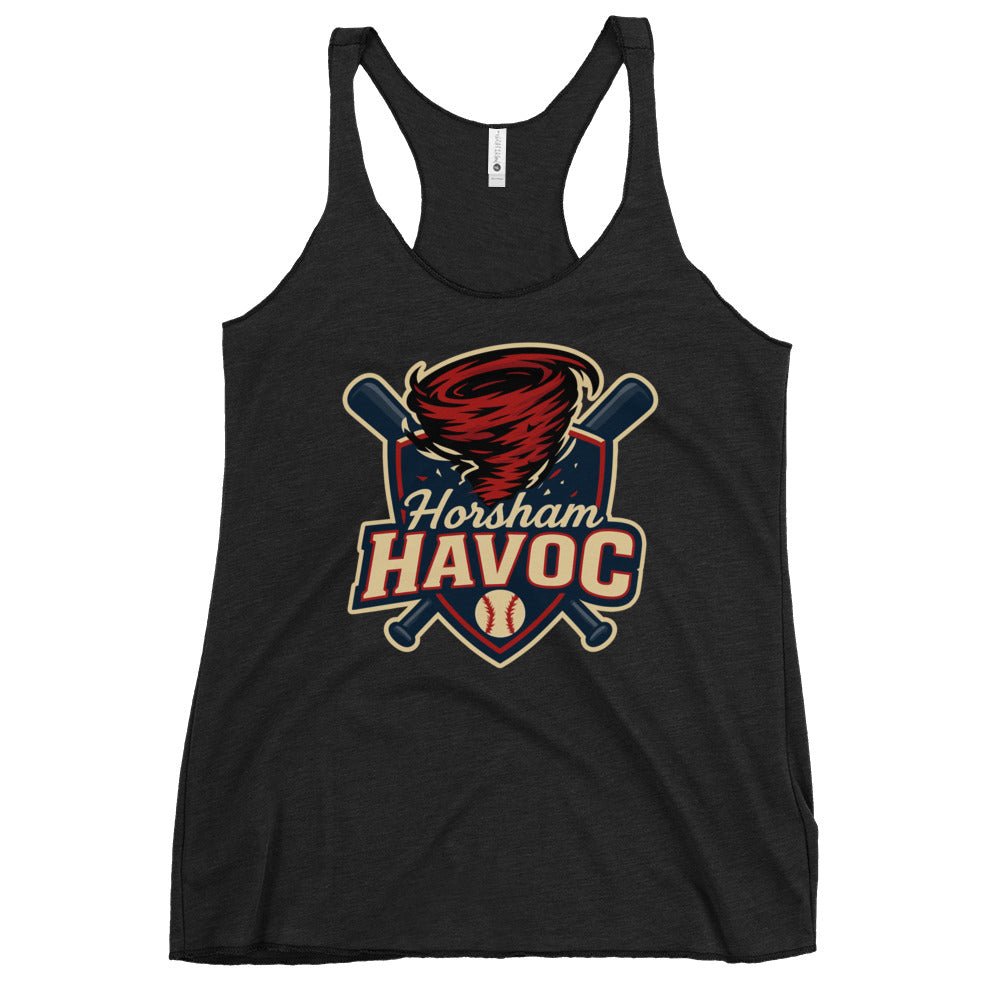 Performance | Thin Racerback Tank Top | Horsham Travel Baseball | Havoc Logo
