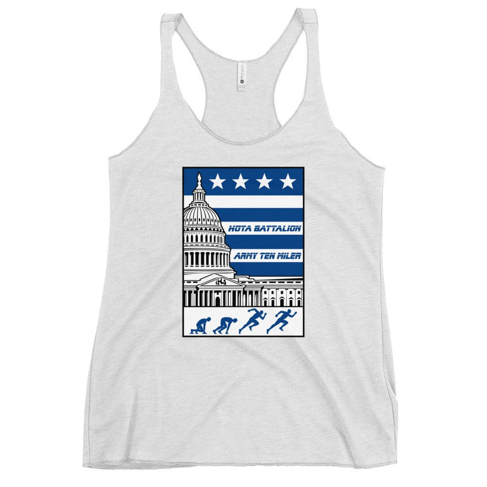 Performance | Thin Racerback Tank Top | Hoya battalion Ten Miler | Emblem Logo