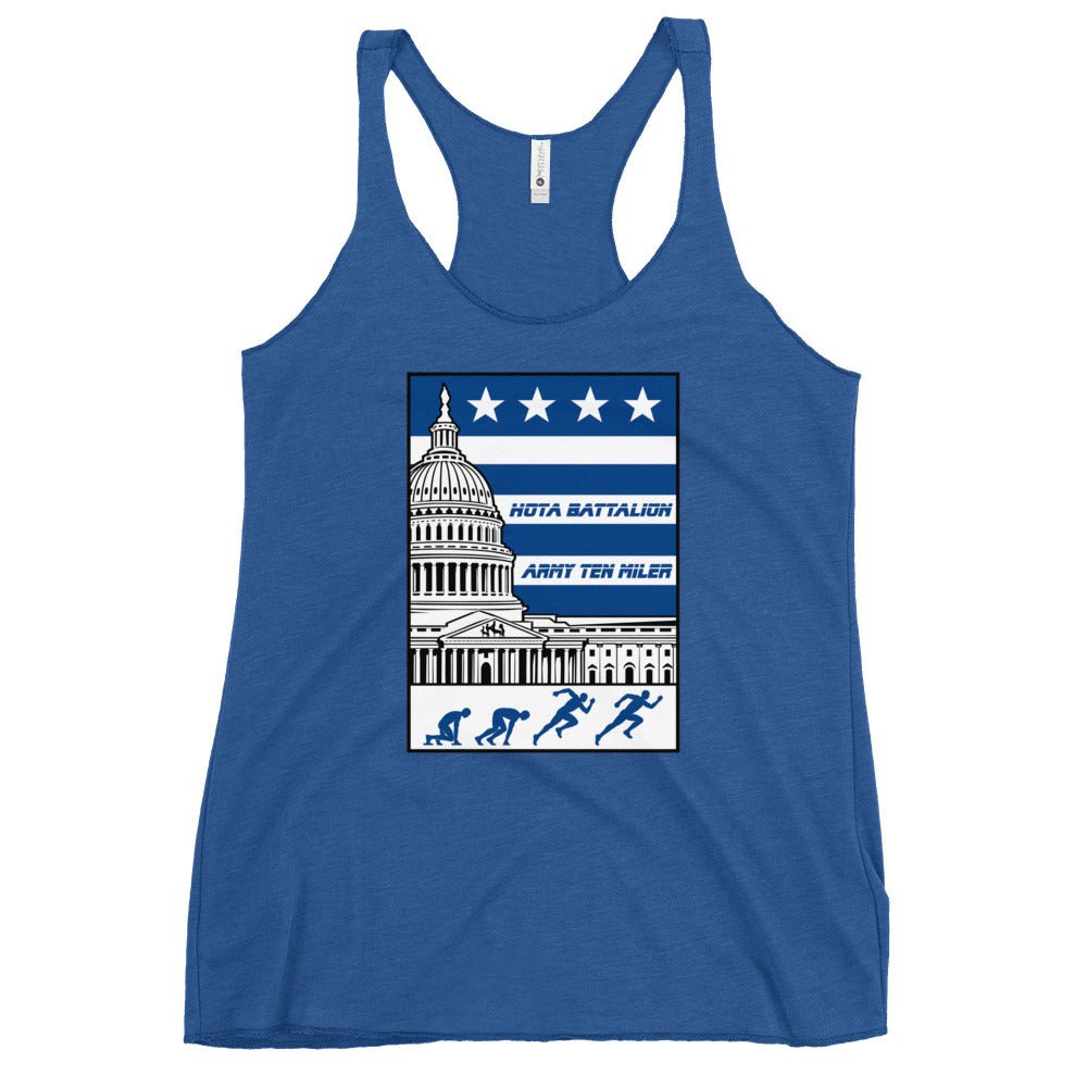 Performance | Thin Racerback Tank Top | Hoya battalion Ten Miler | Emblem Logo
