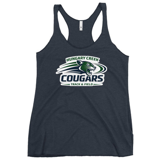 Performance | Thin Racerback Tank Top | Hungary Creek Cougar | Modern Icon Logo