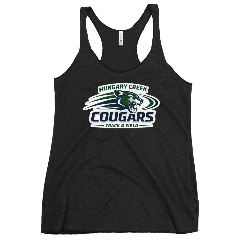 Performance | Thin Racerback Tank Top | Hungary Creek Cougar | Modern Icon Logo