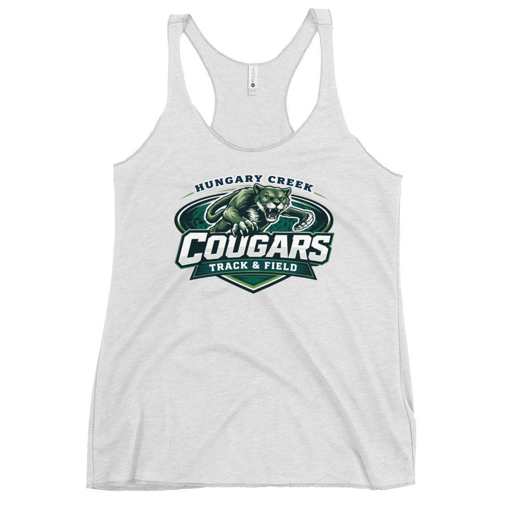 Performance | Thin Racerback Tank Top | Hungary Creek Cougar | Shield Logo