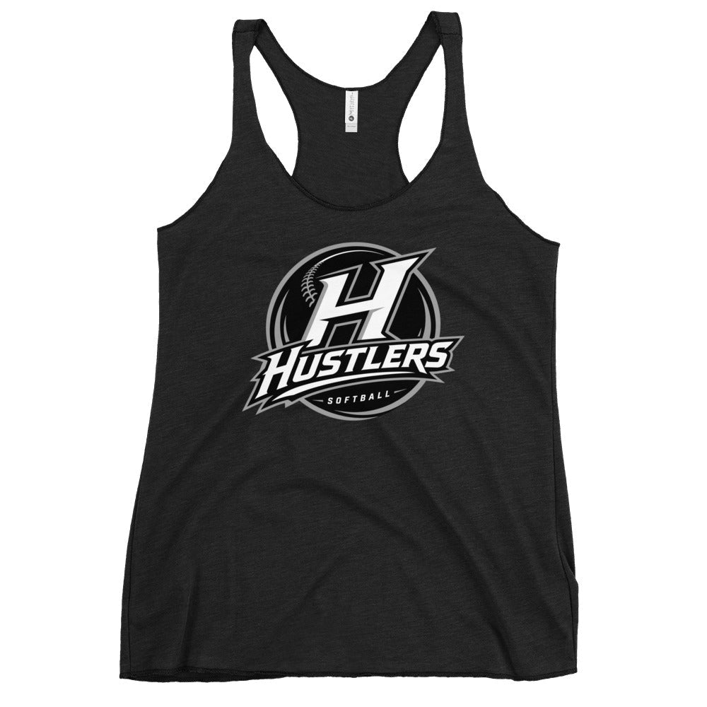 Performance | Thin Racerback Tank Top | Hustlers Softball | Crest Logo
