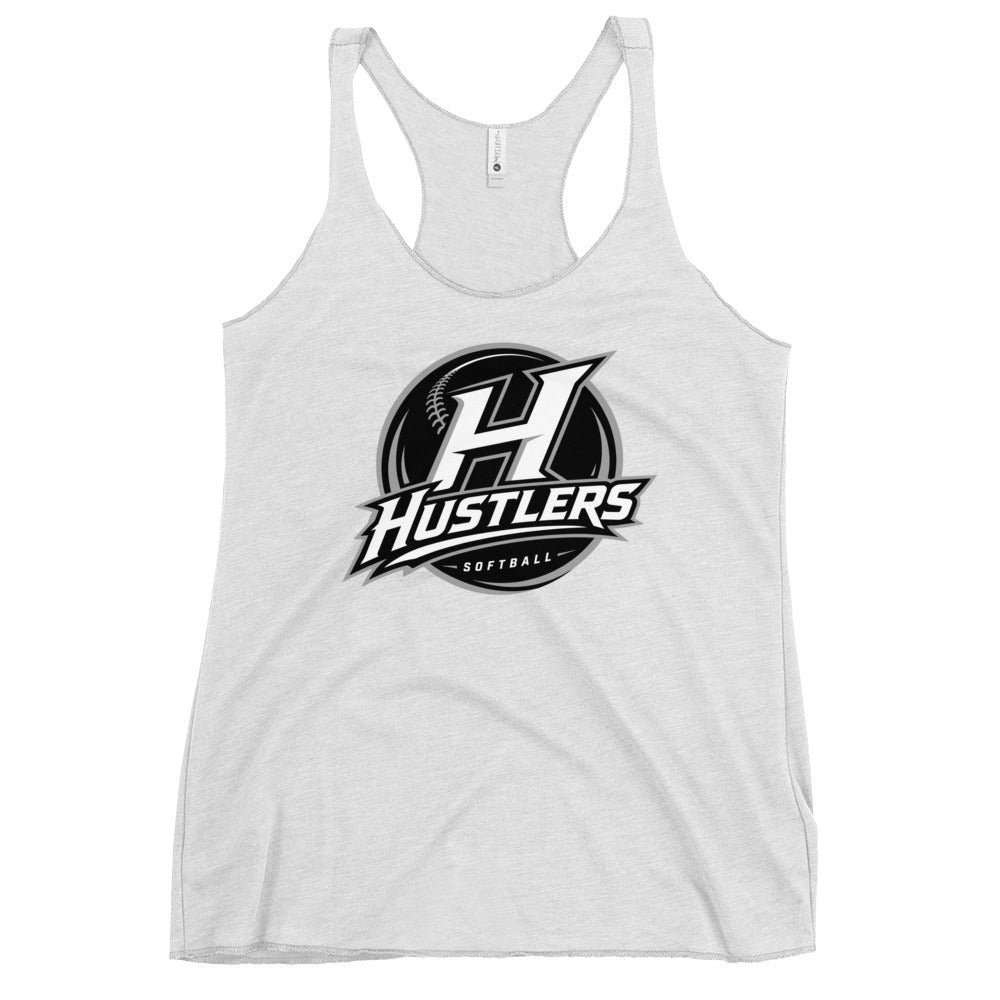 Performance | Thin Racerback Tank Top | Hustlers Softball | Crest Logo