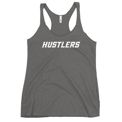 Performance | Thin Racerback Tank Top | Hustlers Softball | Modern Script Logo
