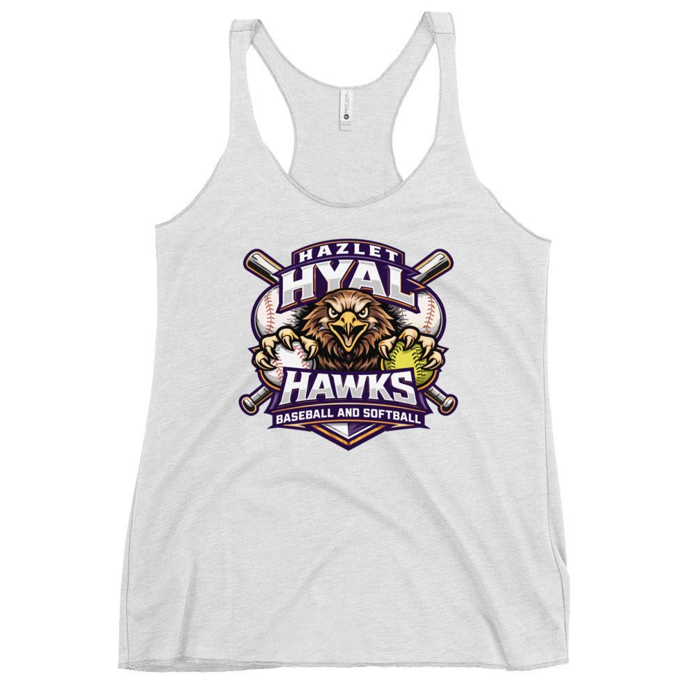 Performance | Thin Racerback Tank Top | HYAL Hawks | Emblem Logo