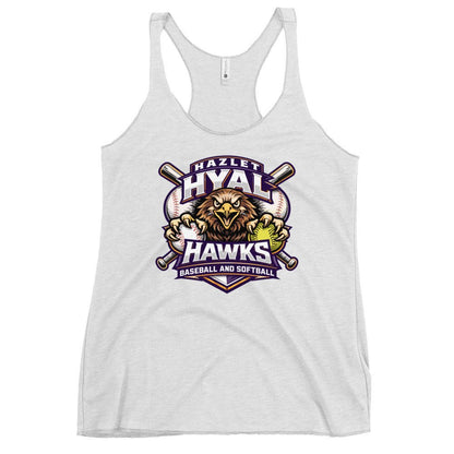 Performance | Thin Racerback Tank Top | HYAL Hawks | Emblem Logo