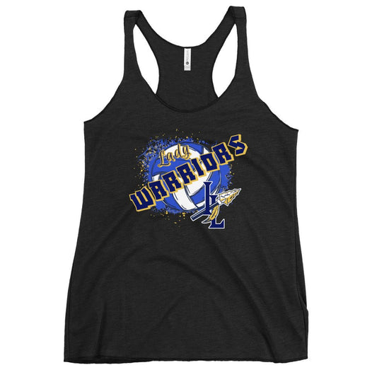 Performance | Thin Racerback Tank Top | Indian Land Middle School Volleyball | Vanguard Warriors Logo