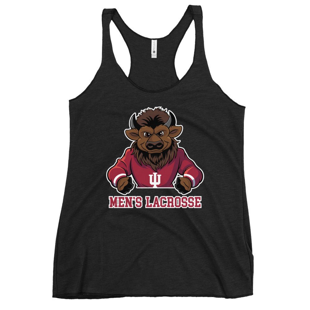 Performance | Thin Racerback Tank Top | Indiana University Lacrosse | Mascot Logo