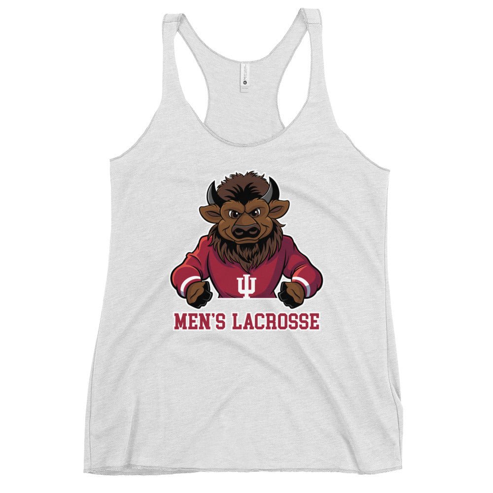 Performance | Thin Racerback Tank Top | Indiana University Lacrosse | Mascot Logo
