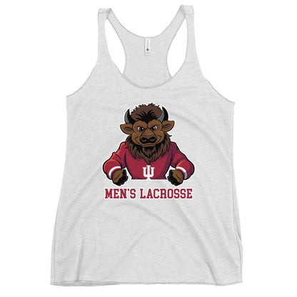 Performance | Thin Racerback Tank Top | Indiana University Lacrosse | Mascot Logo
