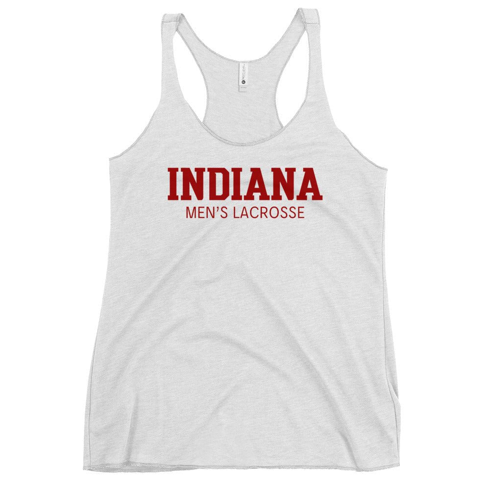 Performance | Thin Racerback Tank Top | Indiana University Lacrosse | Script Logo
