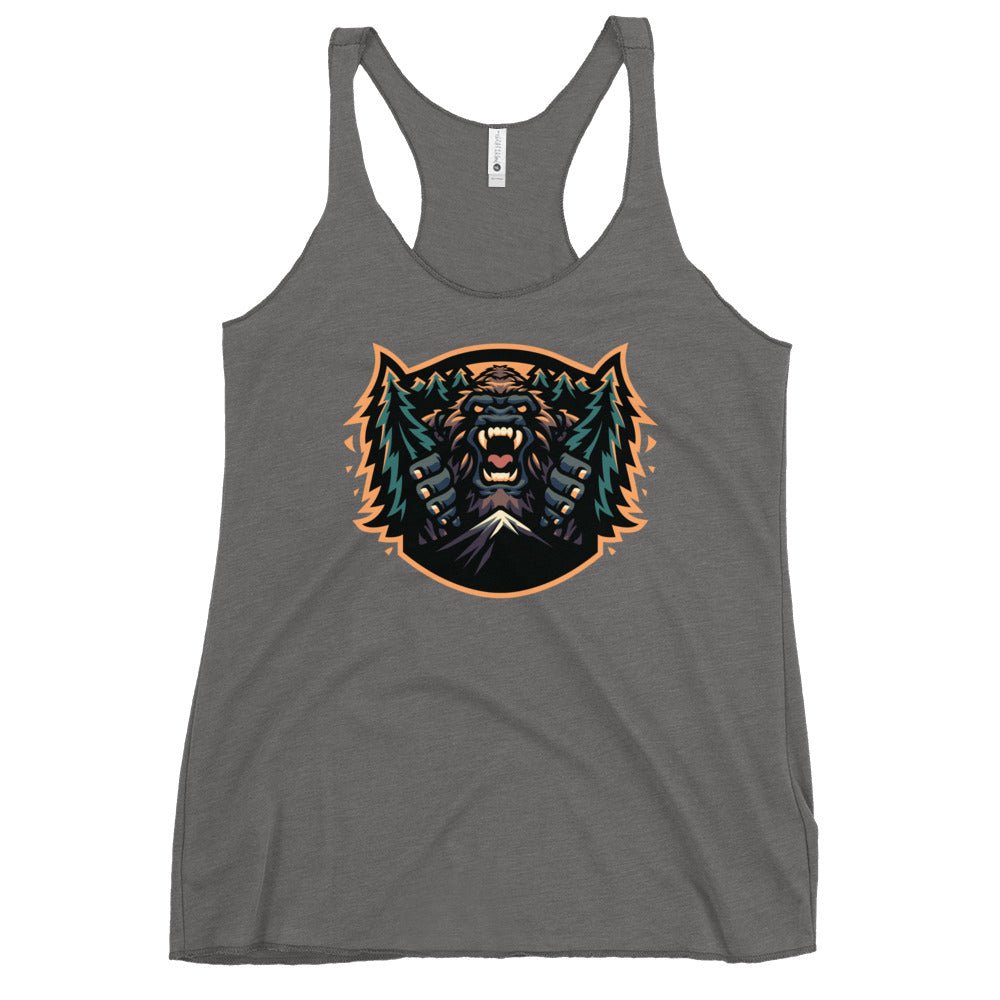Performance | Thin Racerback Tank Top | JBLM Bigfoot Hockey Team | Mascot Logo