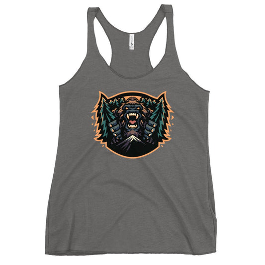 Performance | Thin Racerback Tank Top | JBLM Bigfoot Hockey Team | Mascot Logo