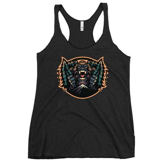 Performance | Thin Racerback Tank Top | JBLM Bigfoot Hockey Team | Mascot Logo