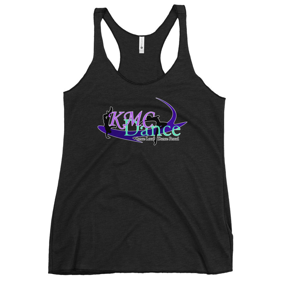 Performance | Thin Racerback Tank Top | KMC Dance & Gymnastics | Emblem Logo