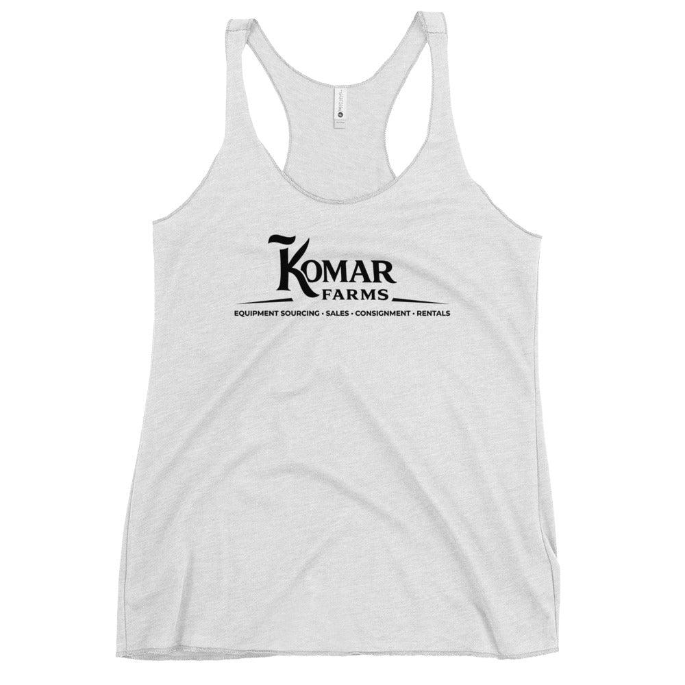 Performance | Thin Racerback Tank Top | Komar Farms | Mark Logo