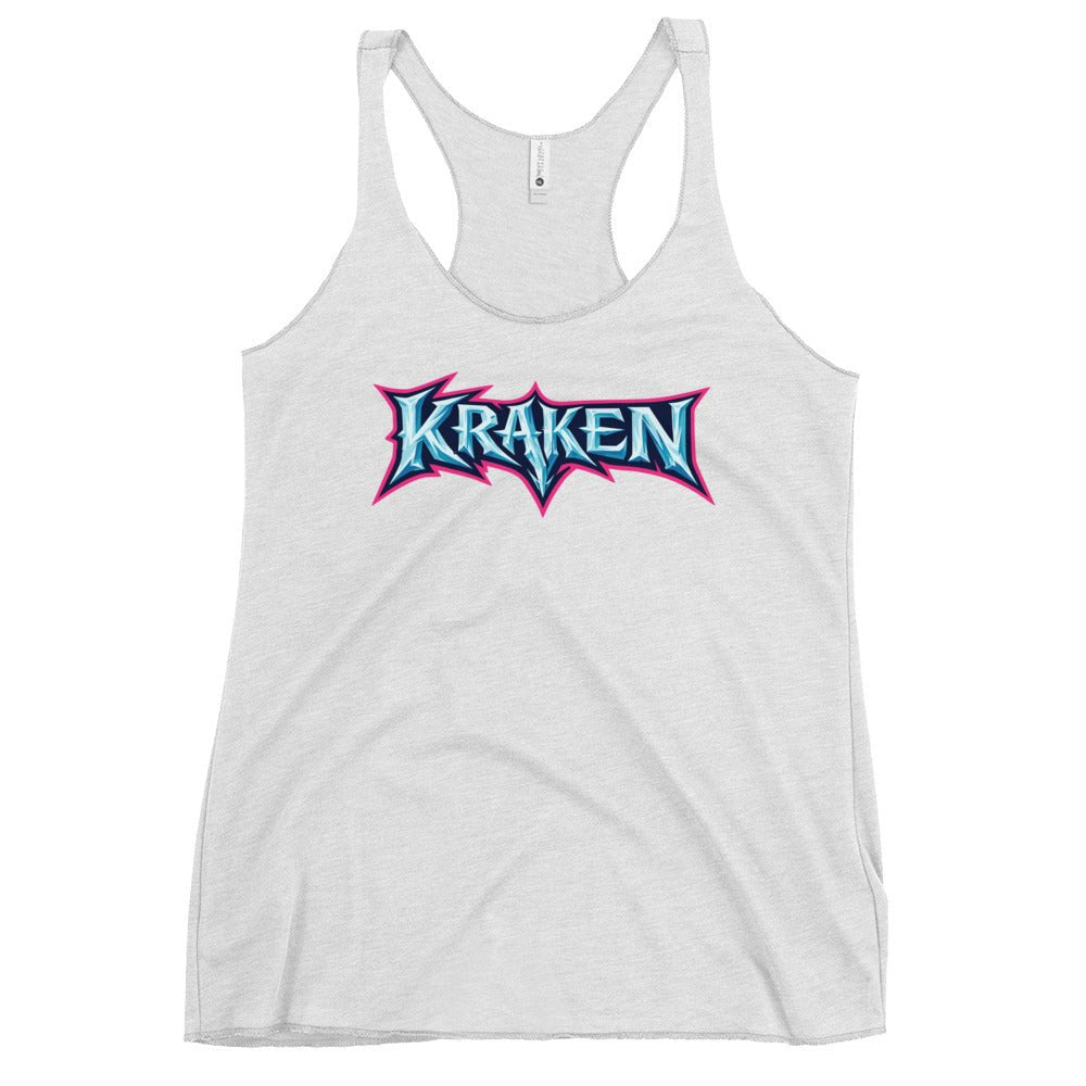 Performance | Thin Racerback Tank Top | Kraken Fastpitch | Script Logo