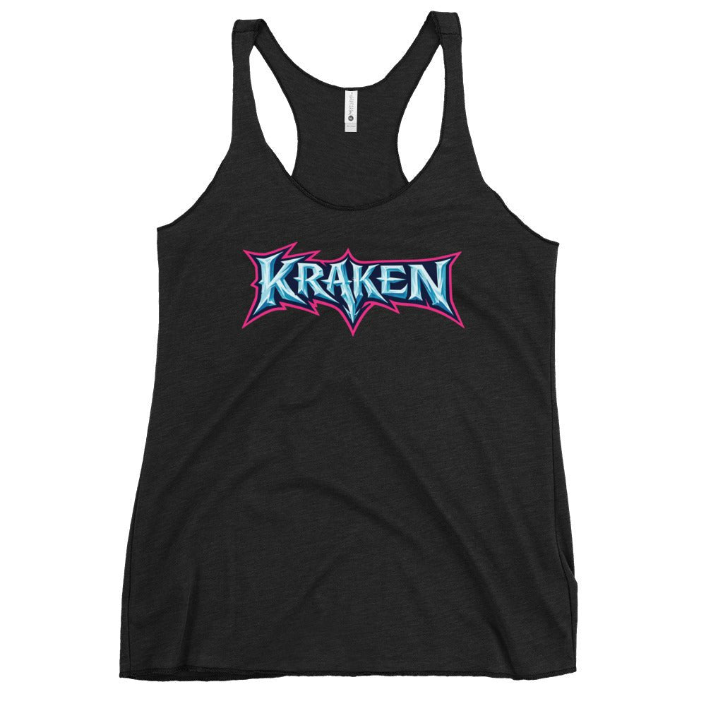 Performance | Thin Racerback Tank Top | Kraken Fastpitch | Script Logo