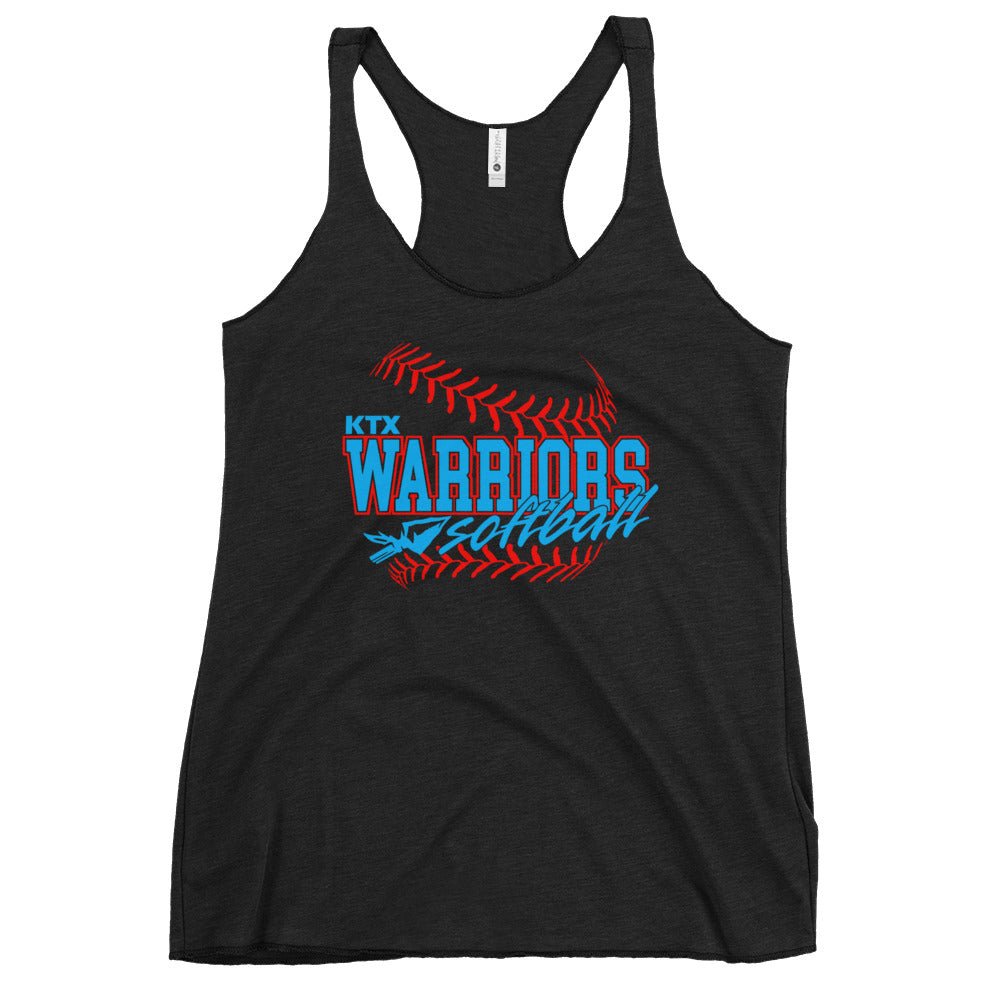 Performance | Thin Racerback Tank Top | KTX Warriors | Softball Logo