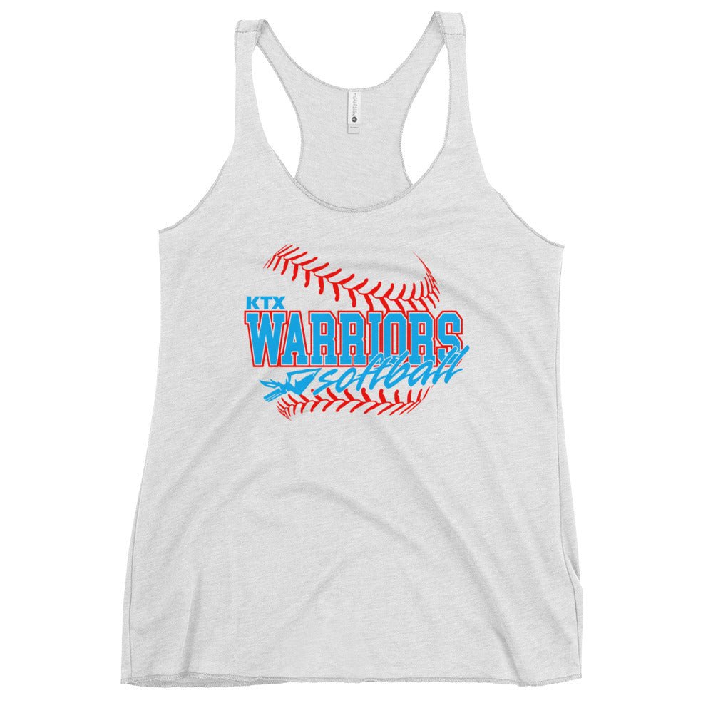 Performance | Thin Racerback Tank Top | KTX Warriors | Softball Logo
