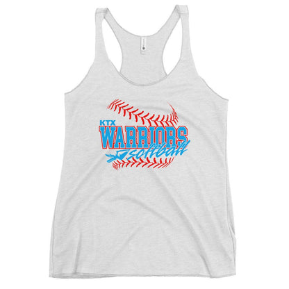 Performance | Thin Racerback Tank Top | KTX Warriors | Softball Logo