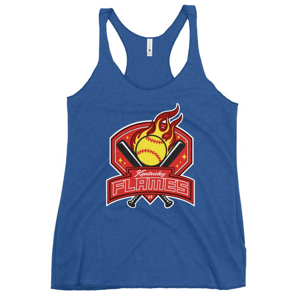Performance | Thin Racerback Tank Top | KY Flames | Emblem Logo