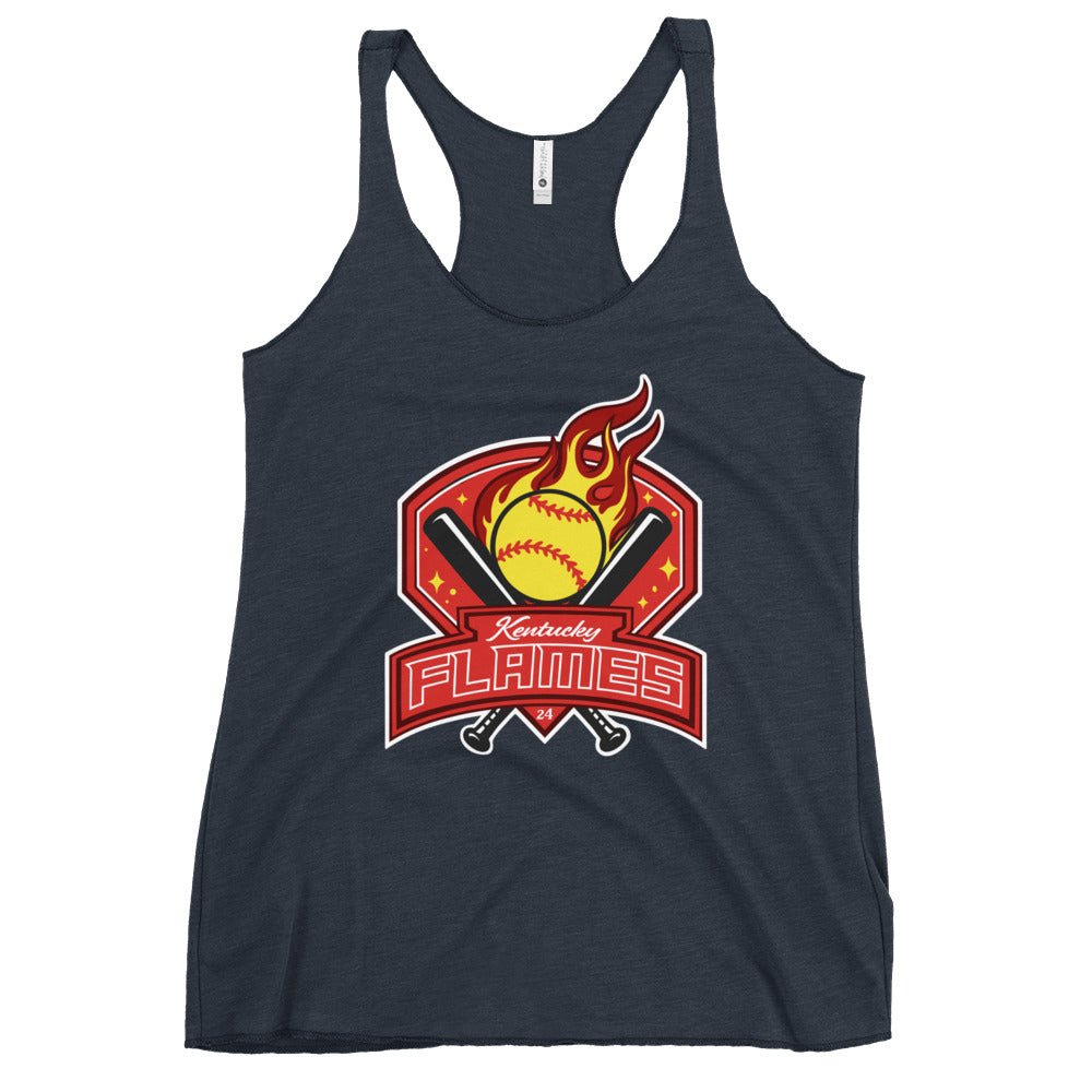 Performance | Thin Racerback Tank Top | KY Flames | Emblem Logo