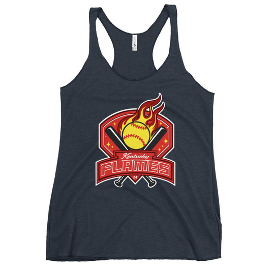 Performance | Thin Racerback Tank Top | KY Flames | Emblem Logo
