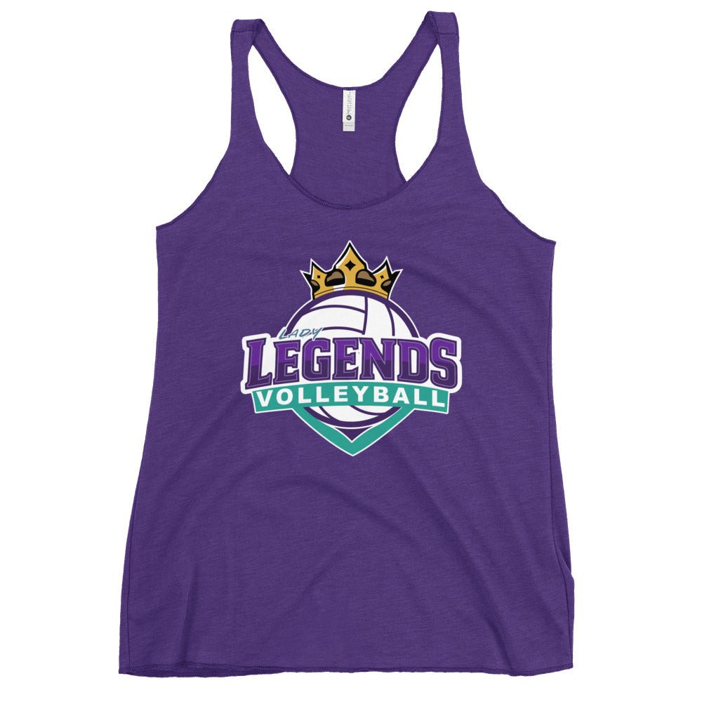 Performance | Thin Racerback Tank Top | Lady Legends Volleyball | Crown Logo