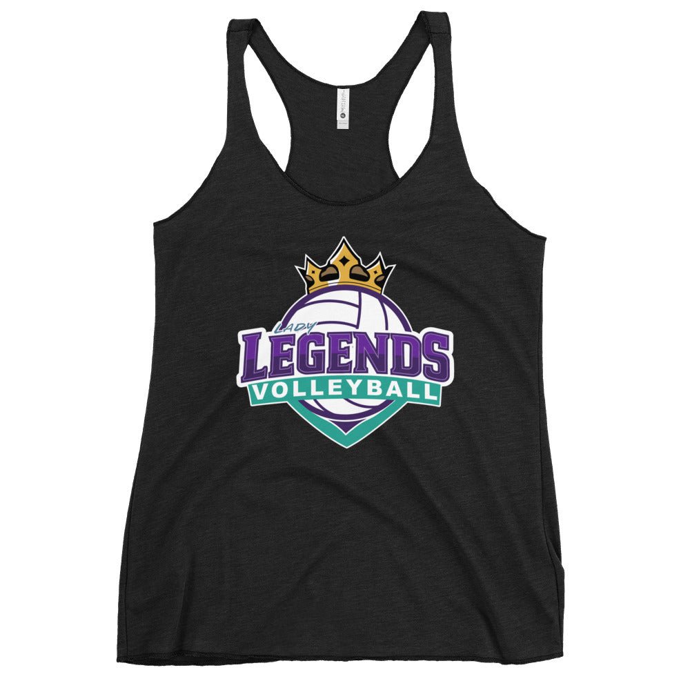 Performance | Thin Racerback Tank Top | Lady Legends Volleyball | Crown Logo