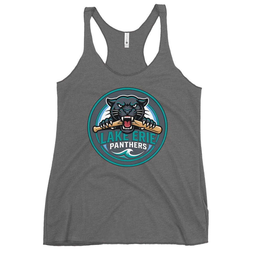 Performance | Thin Racerback Tank Top | Lake-Erie Panthers | Badge Logo