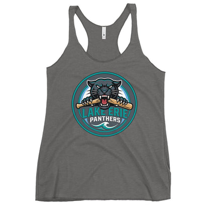 Performance | Thin Racerback Tank Top | Lake-Erie Panthers | Badge Logo