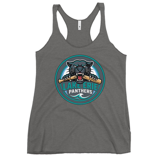 Performance | Thin Racerback Tank Top | Lake-Erie Panthers | Badge Logo