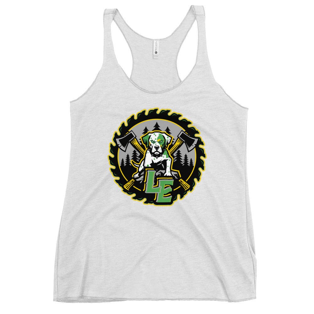 Performance | Thin Racerback Tank Top | Lake Erie Power Pines | Saw Logo