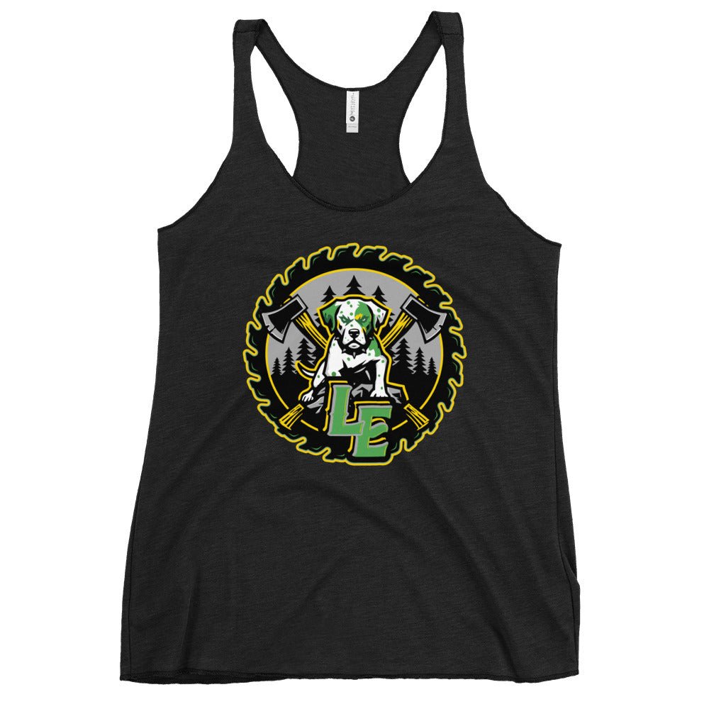 Performance | Thin Racerback Tank Top | Lake Erie Power Pines | Saw Logo